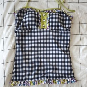 Lime Ricki Swimwear Halter Tankini Top